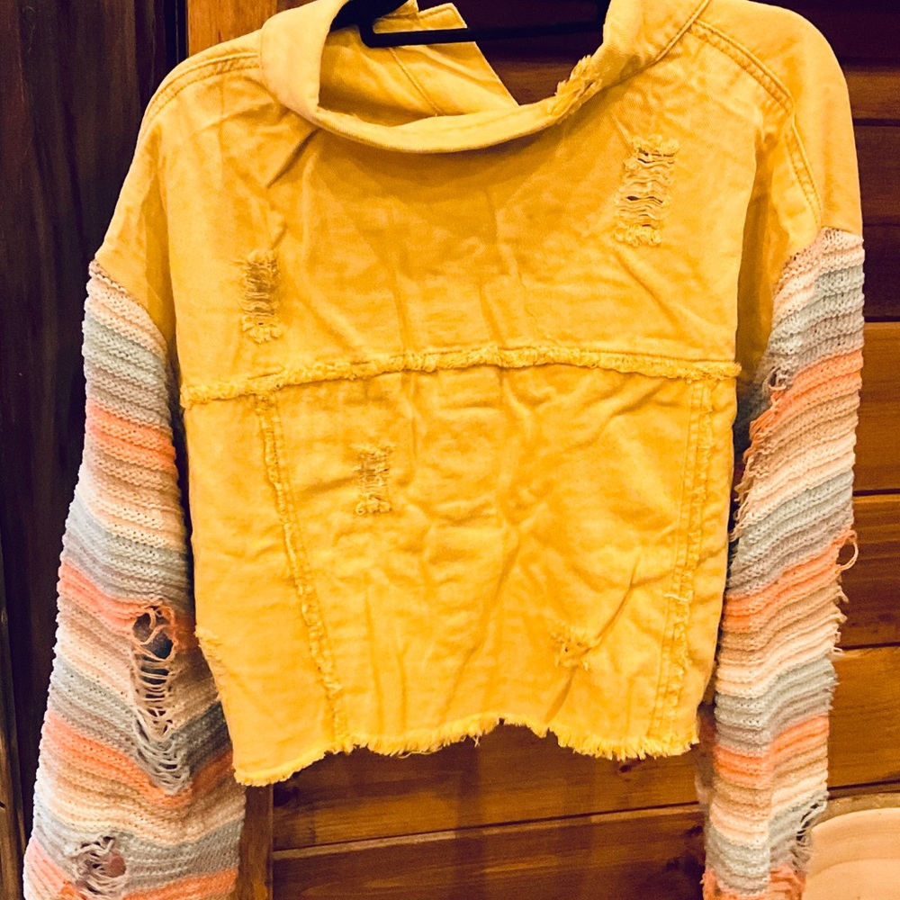 NWT POL pretty yellow denim jacket. Various sizes - Picture 8 of 8